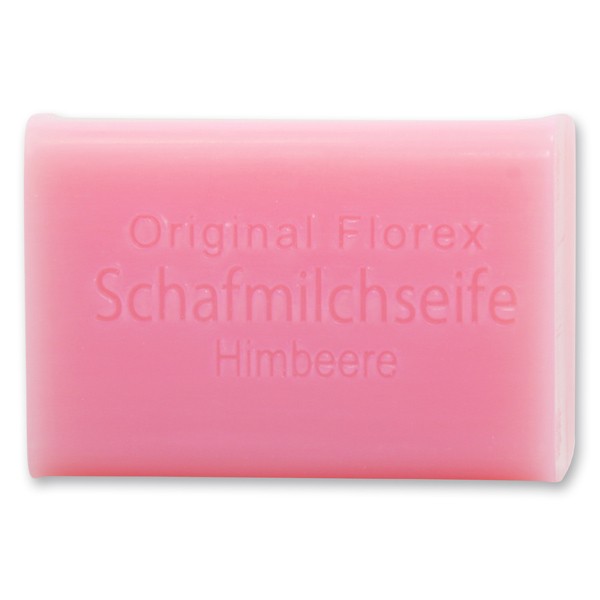 Schafmilchseife eckig 100g, Himbeere